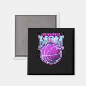 Basketbal Moeder 4 Magneet (Voorkant / Achterkant)