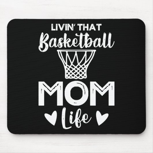 Basketbal Moeder 6 Muismat (Voorkant)