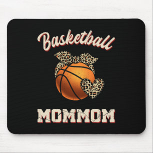 Basketbal Moeder Bandana Leopard Hart Fans Moeder Muismat