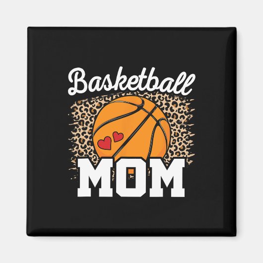 Basketbal Moeder Basketbal Speler Mama Magneet (Voorkant)