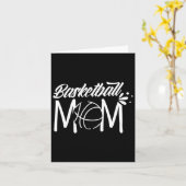 Basketbal Moeder Coach Team Speler Wedstrijd Moede Kaart (Gele Bloem)