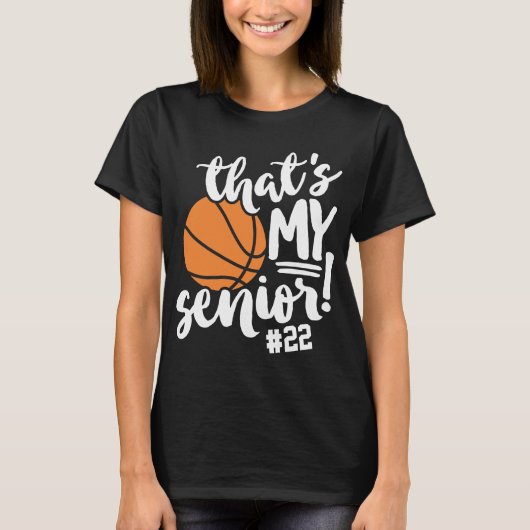 Basketbal Moeder Dat Is Mijn Rugnummer En Naam T-shirt (Voorkant)