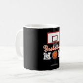 Basketbal Moeder Koffiemok (Voorkant links)