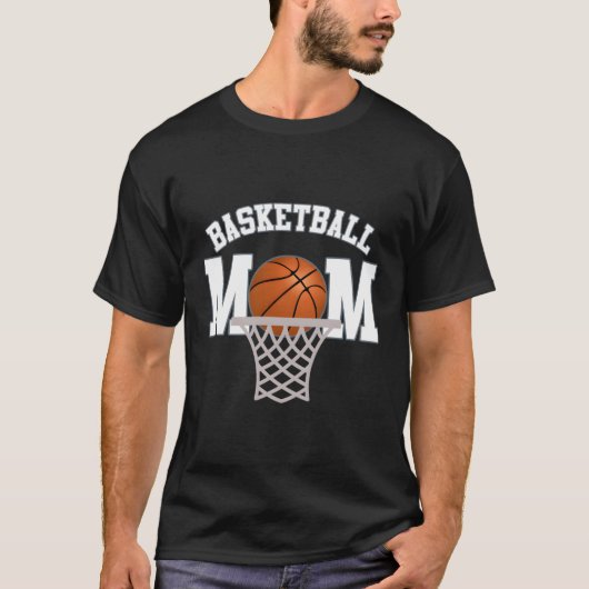 Basketbal Moeder Lange Mouw Shirt (Voorkant)