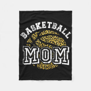 Basketbal Moeder Liefhebber Leuk Moeder Basketball Fleece Deken
