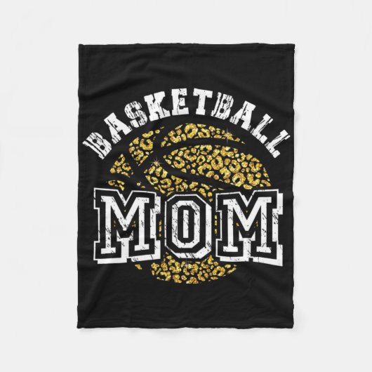 Basketbal Moeder Liefhebber Leuk Moeder Basketball Fleece Deken (Voorkant)