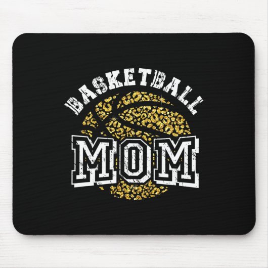 Basketbal Moeder Liefhebber Leuke Moeder Basketbal Muismat (Voorkant)