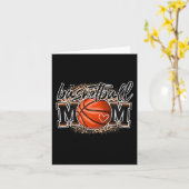 Basketbal Moeder Luipaard Basketbal Senior Moeder Kaart (Gele Bloem)