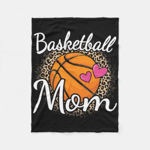 Basketbal Moeder Luipaardprint Basketbal Vrouwen M Fleece Deken