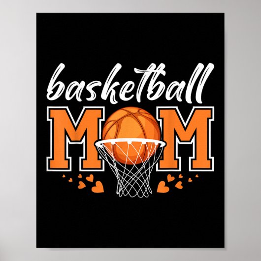 Basketbal moeder moeder moeders spel dag basketbal poster (Voorkant)