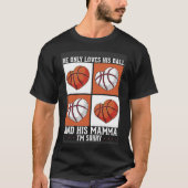 Basketbal Moeder Moederdag Basketbal T-shirt (Voorkant)