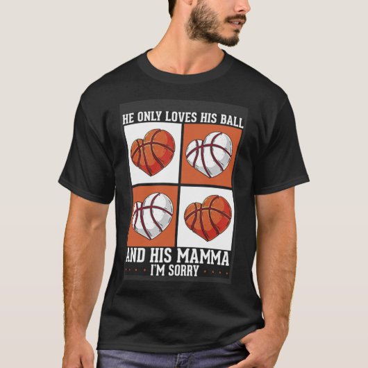 Basketbal Moeder Moederdag Basketbal T-shirt (Voorkant)
