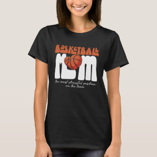 Basketbal Moeder Moederdag Moederschap Beste Mam E T-shirt