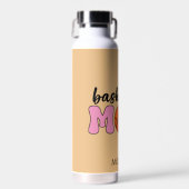 Basketbal Moeder Moederdag Personaliseren Waterfles (Voorkant)