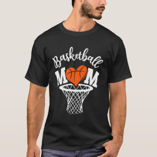 Basketbal Moeder Nieuwigheid Verdrietig Moeder T-shirt