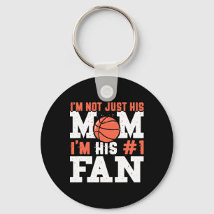 Basketbal Moeder Nummer 1 Fan - Basketbal Moeder Sleutelhanger