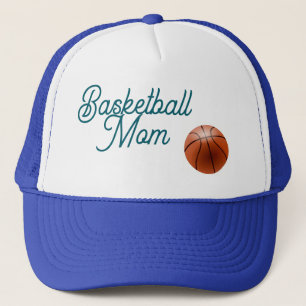 Basketbal Moeder Pet Blauw en Wit