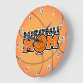 Basketbal Moeder Screwball Graphics Grote Klok (Hoek)