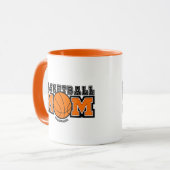 Basketbal Moeder Screwball Graphics Mok (Voorkant links)
