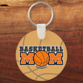 Basketbal Moeder Screwball Graphics Sleutelhanger (Voorkant)