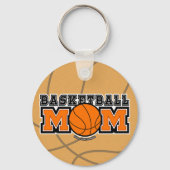 Basketbal Moeder Screwball Graphics Sleutelhanger (Achterkant)