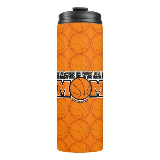 Basketbal Moeder Screwball Graphics Thermosbeker (Voorkant)