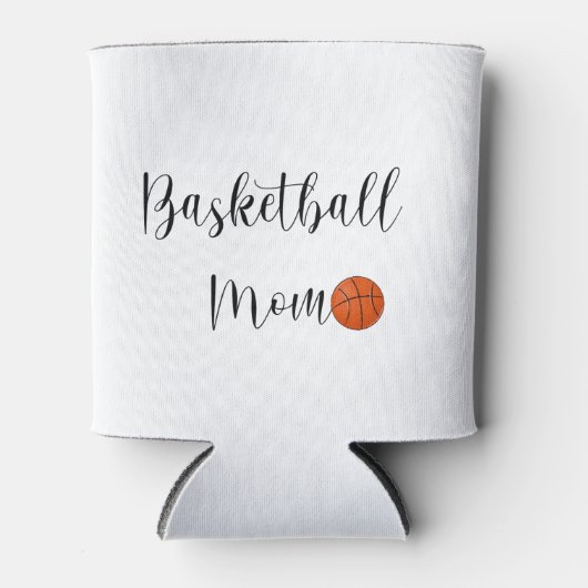 Basketbal Moeder Script Shirt Schattig Blikjeskoeler (Voorkant)