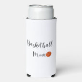 Basketbal Moeder Script Shirt Schattig Seltzer Blikjeskoeler (Seltzer Voorkant)