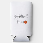 Basketbal Moeder Script Shirt Schattig Seltzer Blikjeskoeler (Voorkant)