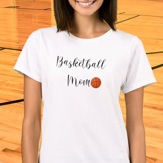 Basketbal Moeder Script Speldag T-shirt