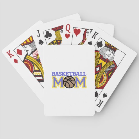 Basketbal Moeder Speelkaarten (Achterkant)