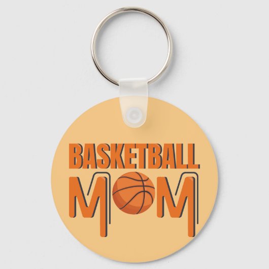 Basketbal moeder sport fan team speler sleutelhanger (Voorkant)
