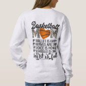 Basketbal Moeder Sweatshirt (Achterkant)