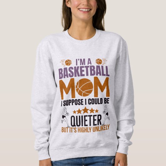 Basketbal Moeder T-Shirt (Voorkant)