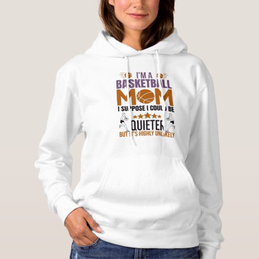 Basketbal Moeder T-Shirt (Voorkant)