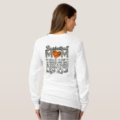 Basketbal Moeder T-shirt (Achterkant volledig)