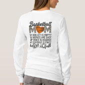Basketbal Moeder T-shirt (Achterkant)