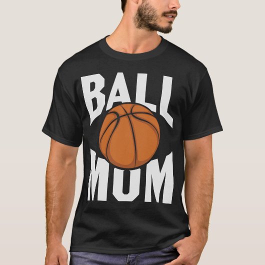 Basketbal moeder t-shirt (Voorkant)