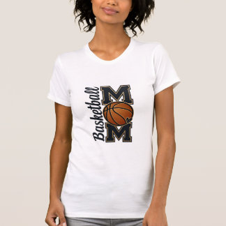 Basketbal Moeder Varsity Stijl Goud Sport Team Spi T-shirt