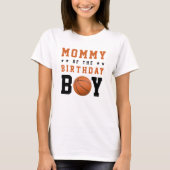 Basketbal Moeder Verjaardagsfeestje Ouder T-shirt (Voorkant)