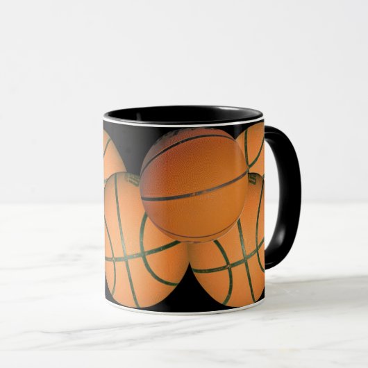 basketbal mok (Voorkant rechts)