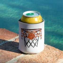 Basketbal Mom Hoop Hoofdband Custom Blikjeskoeler
