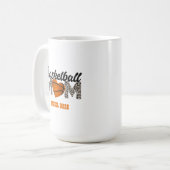 Basketbal Mom Mok, voor & achter verschillend ontw Koffiemok (Voorkant links)
