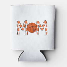 Basketbal Mom Sinaasappel Polka Dot Blikjeskoeler