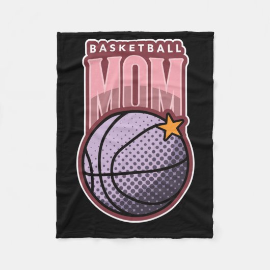 Basketbal Mom - Sport Active Fleece Deken (Voorkant)