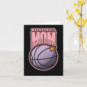 Basketbal Mom - Sport Active Kaart (Gele Bloem)