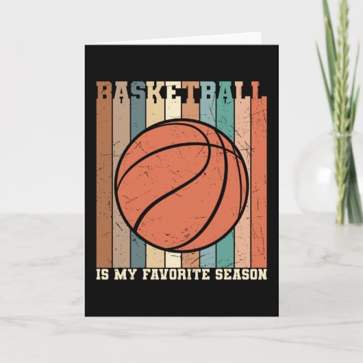 Basketbal Mooie Design Kaart (Voorkant)