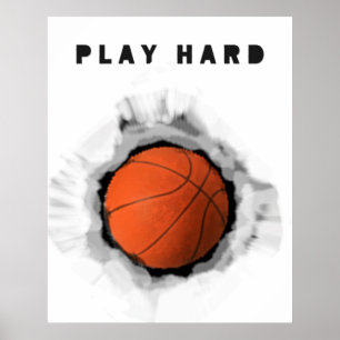 Basketbal Motivatie Poster