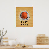 Basketbal Motivatie Poster (Keuken)