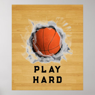 Basketbal Motivatie Poster